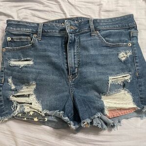 American eagle distressed shorts